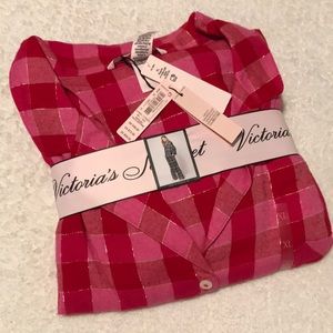 NWT Victoria’s Secret flannel pajama pants set Size XL